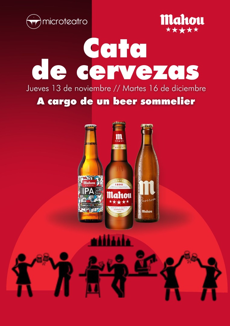 Cata de cervezas de la familia Mahou - Microteatro