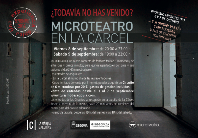 Microteatro en la Cárcel de Segovia – Microteatro